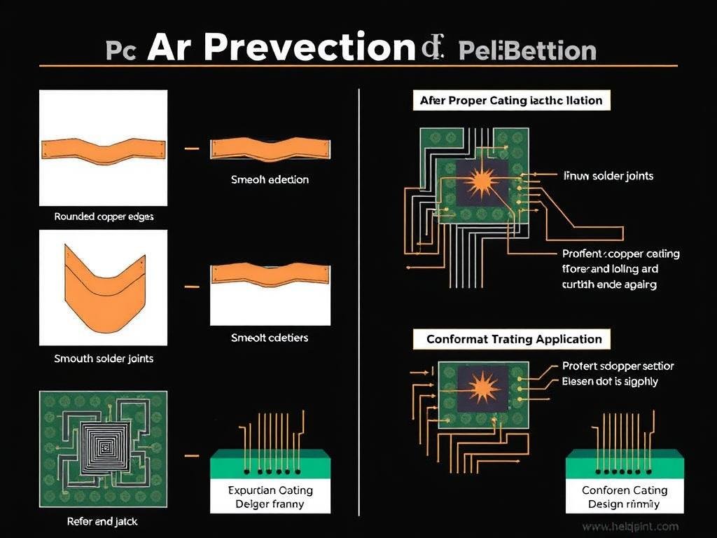 Arc prevention techniques in high-voltage PCBA design