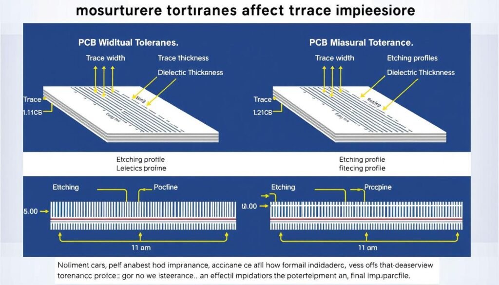 Manufacturing tolerance effects on trace impedance