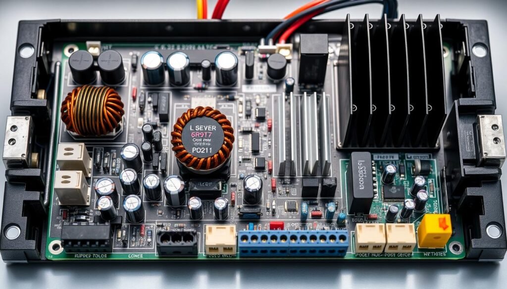 Power electronics PCBA in a solar inverter system