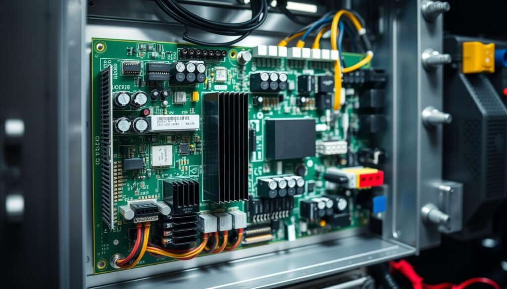 Power electronics PCBA in an industrial motor drive