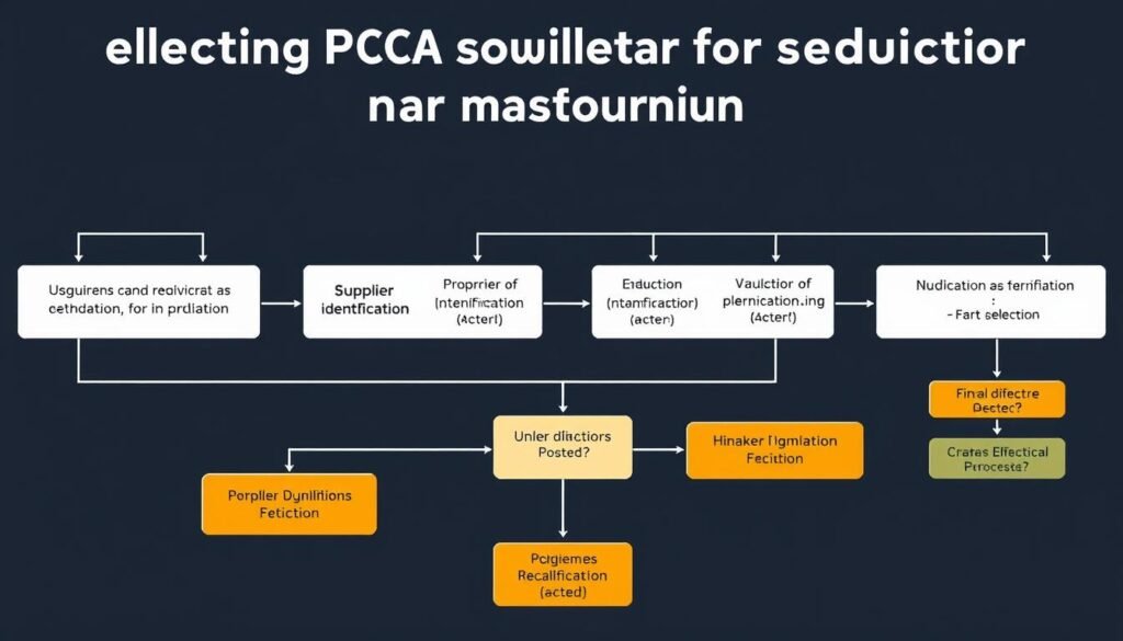 Step-by-step flowchart for choosing a supplier for mass production of PCBAs