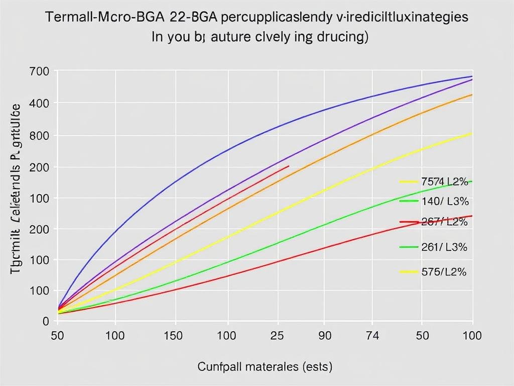 Thermal cycling test results comparing different underfill materials for automotive Micro-BGA applications
