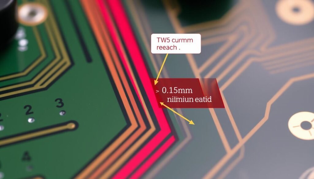 Trace width violation highlighted in a DFM Report Trace width violation highlighted in a DFM Report