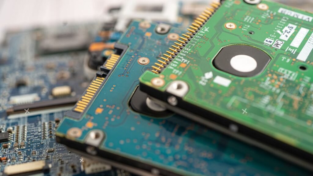 A close-up shot of several green and printed circuit boards (PCBs) stacked together, with the blog title "What is PCB Assembly, and Why is it Important?" overlaid in a purple box.