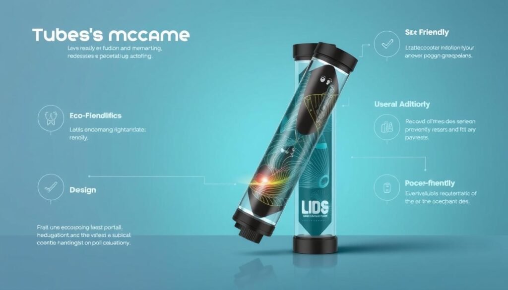 Image of tube packaging for electronic components